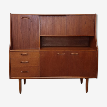 Vtg Mid Century Jentique Teak Highboard Sideboard Danish Scandi Design Retro 60s