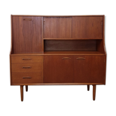 Vtg Mid Century Jentique Teak Highboard Sideboard Danish Scandi Design Retro 60s