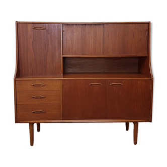 Vtg Mid Century Jentique Teak Highboard Sideboard Danish Scandi Design Retro 60s