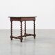 French Barley Twist Walnut Side Table with Drawer, circa 1880