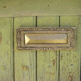 Bronze mailbox façade