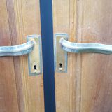 Pair of solid wood Art Deco doors