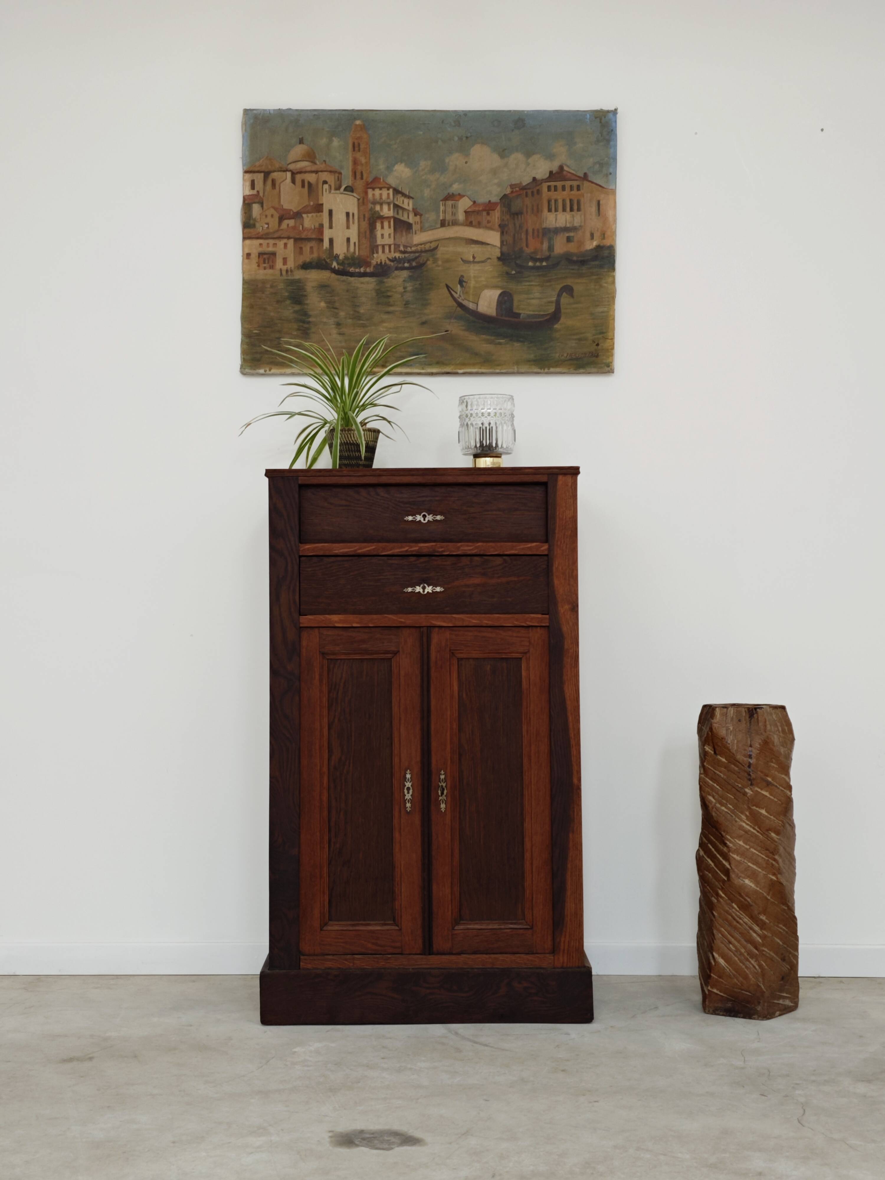 Small wooden sideboard storage unit 1950