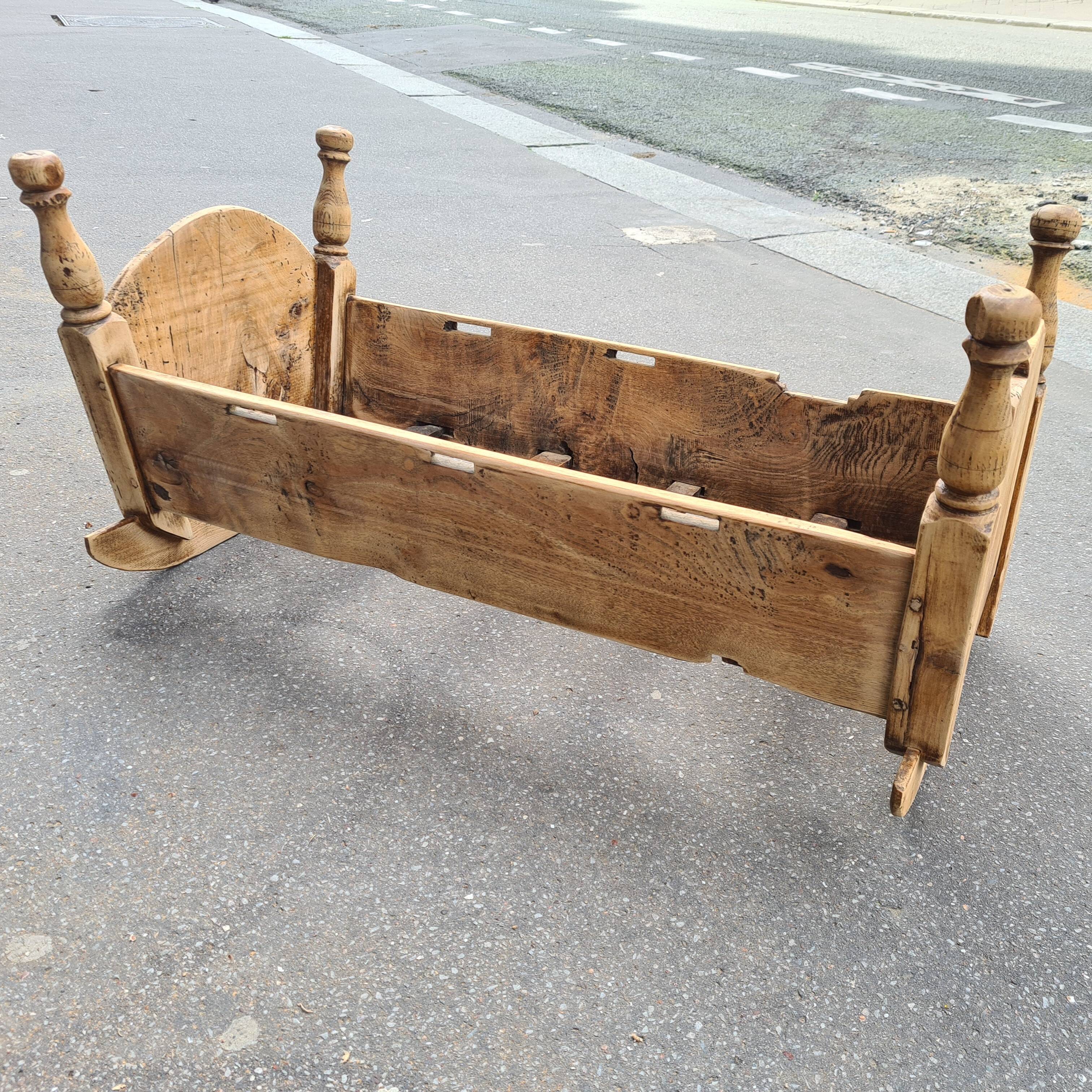 Vintage wooden cradle