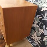 Scandinavian chest of drawers in vintage teak
