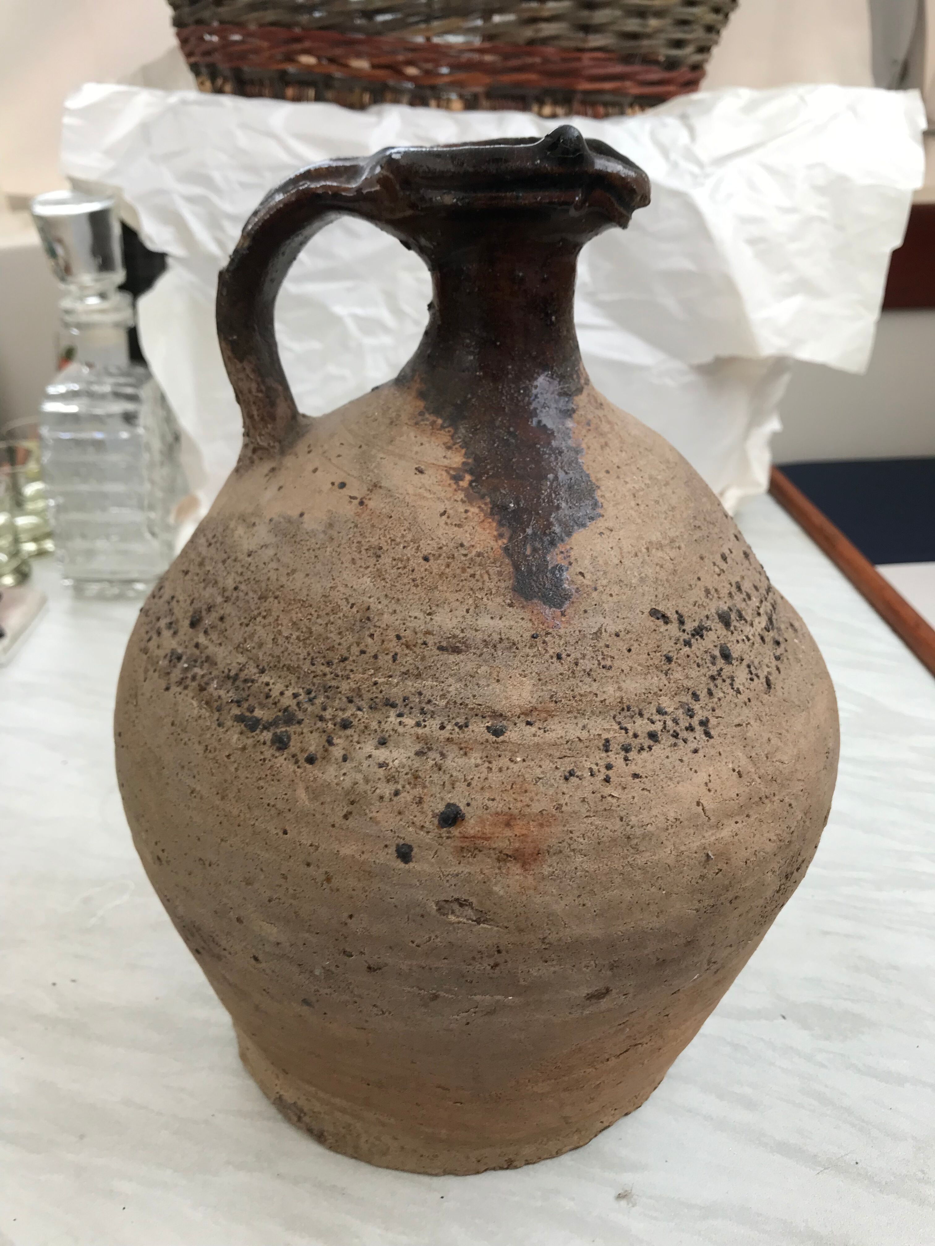 Nineteenth century sandstone pourer