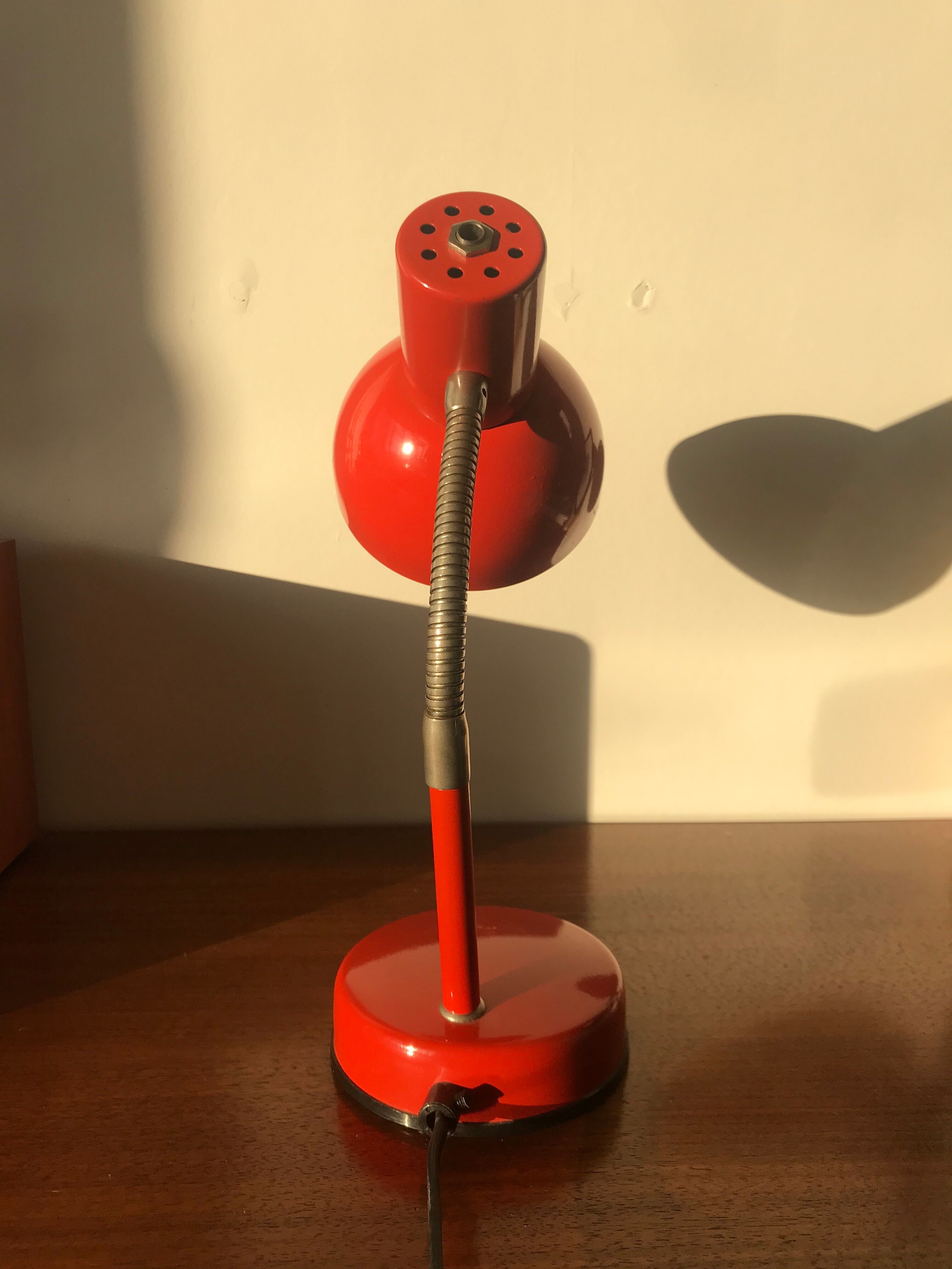 Vintage orange orange articulated desk lamp