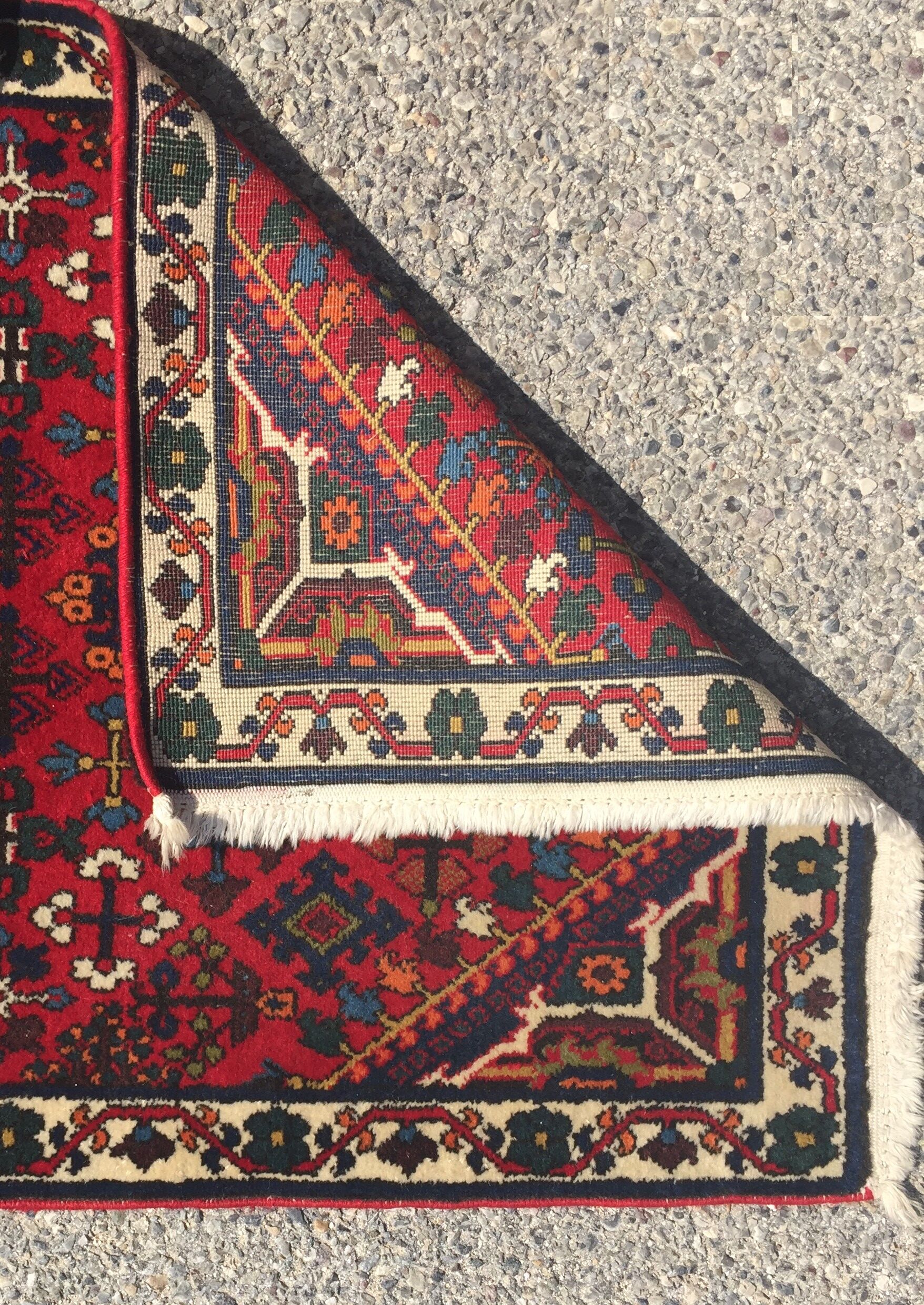 Oriental carpet iran djochagan. handmade: 0.65 x 1.56 cm