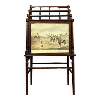 English magazine holder Napoleon III period in mahogany circa 1880