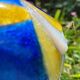 Azar Laguionie modernist art deco vase in Limoges enamels