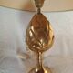 Kronenbourg - "K" hop flower lamp in filled brass and its lampshade