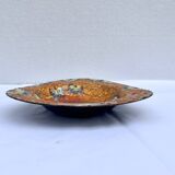 Vintage 1960-1970 Orange Psychedelic Bowl Empty Pocket from Limoges Enamels