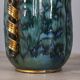 Large 1950s vintage decorated ceramic vase, Italian design