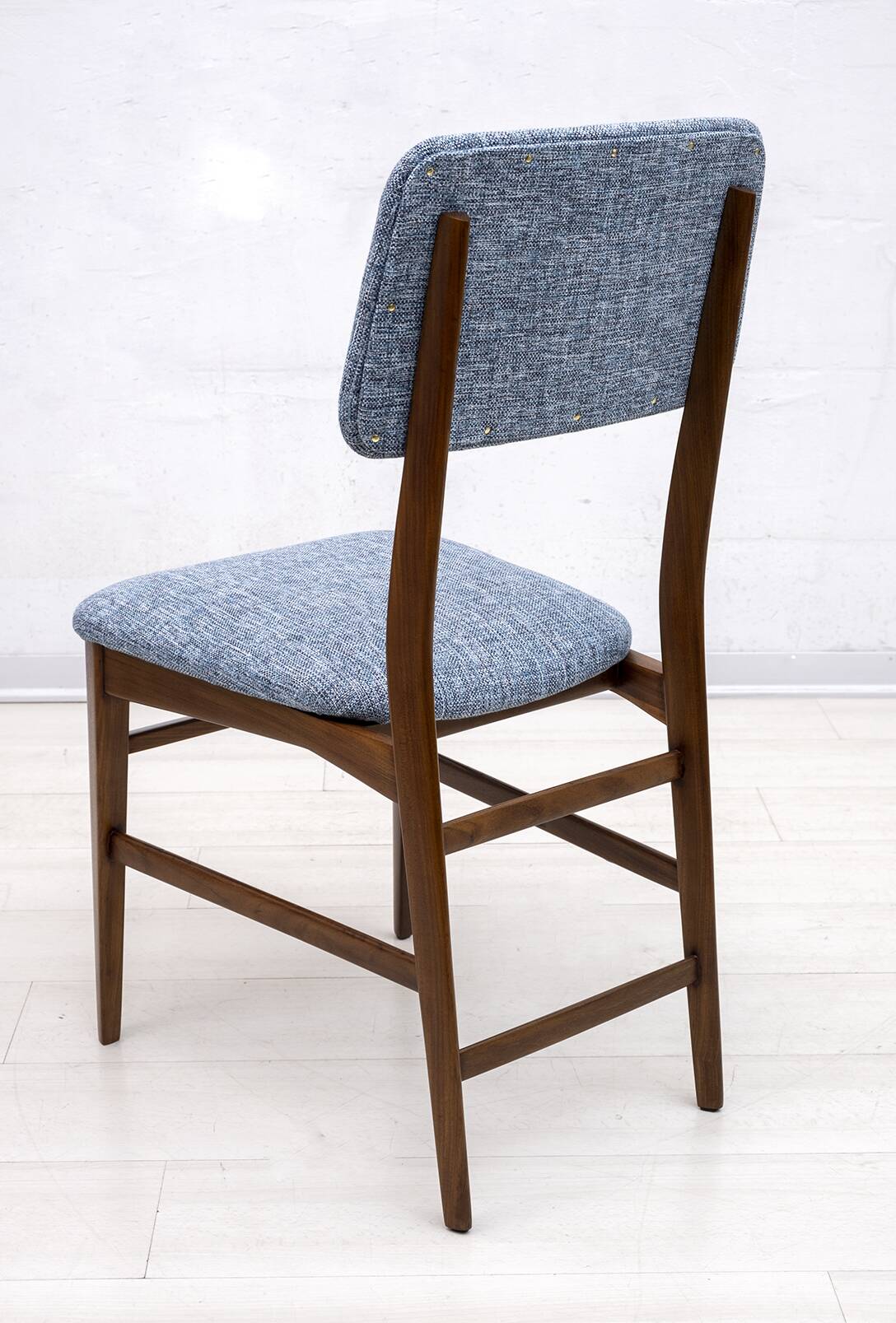 Six of Edmondo Palutari for Dassi Mid-Century Italian Teak Dining Chairs,50