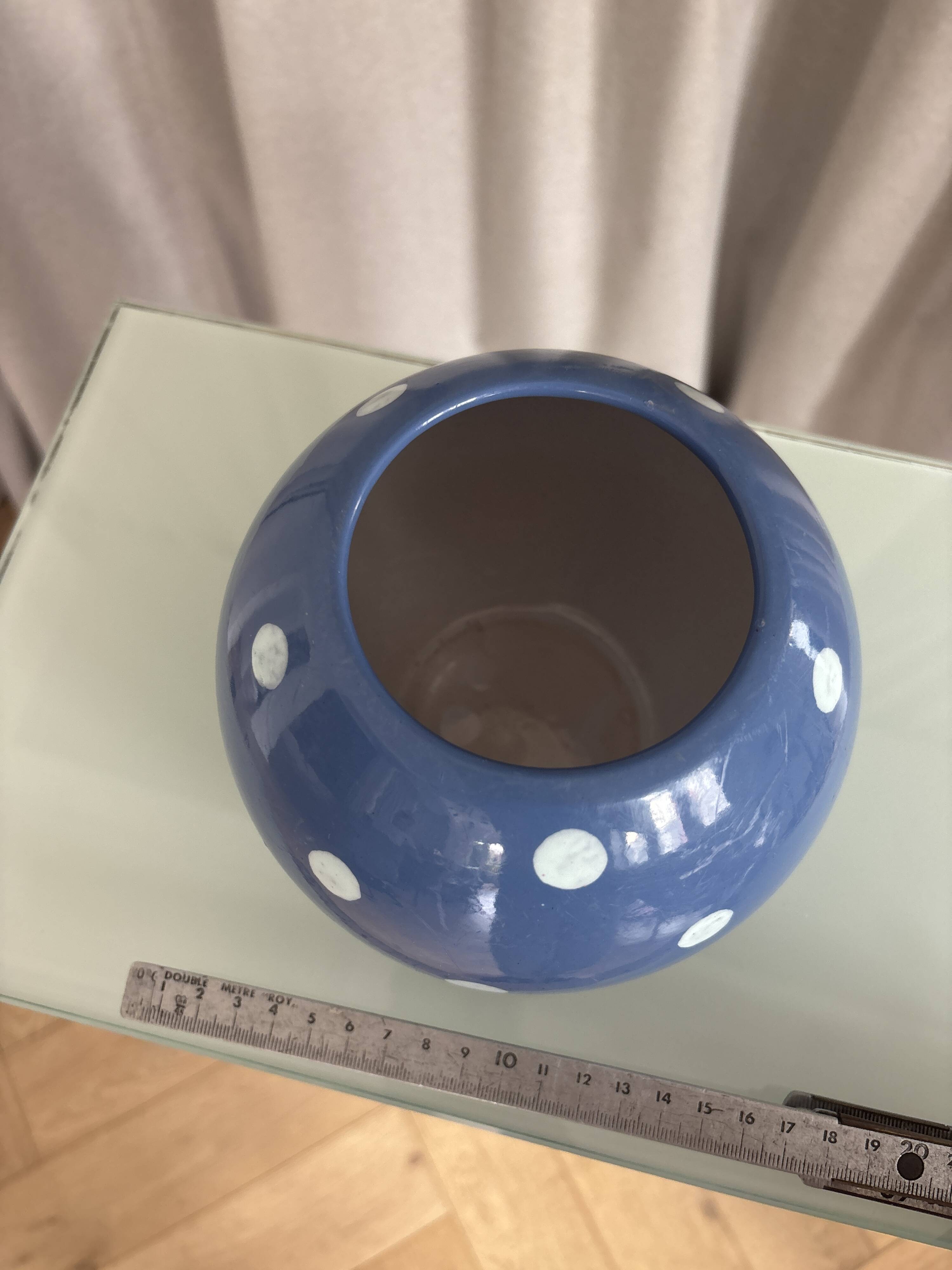 Vase vintage a pois - Scheurich Keramik