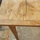Raw wood farm table with drawer
