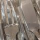 11 silver-plated fish forks and 11 fish knives by silversmith Ercuis Nil