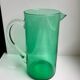 Pichet en verre vert années 70