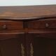 Old vintage wooden low cabinet
