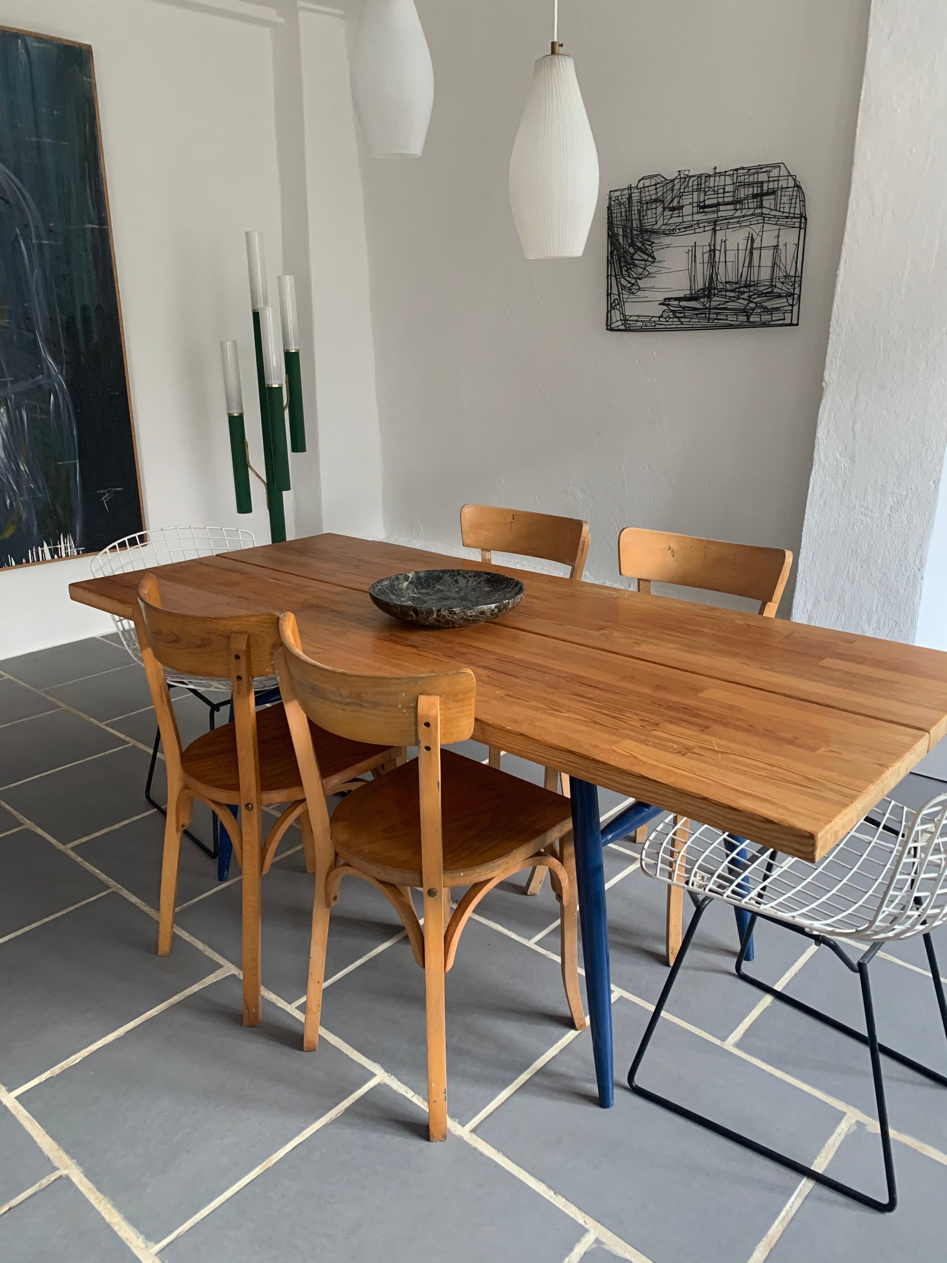 4 chaises bistrot vintage Baumann