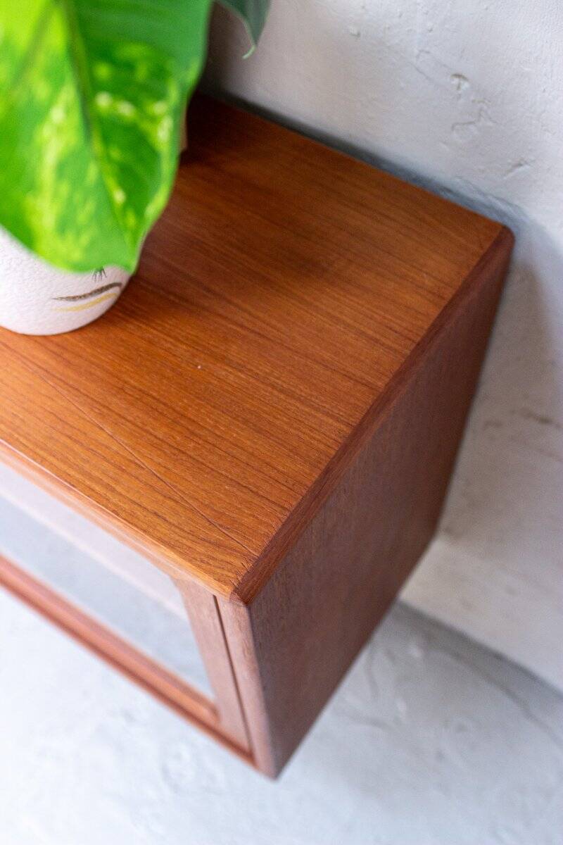 Vintage Teak Display Cabinet, Denmark, 1980s