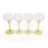 Set de 4 verres à pied vintage
