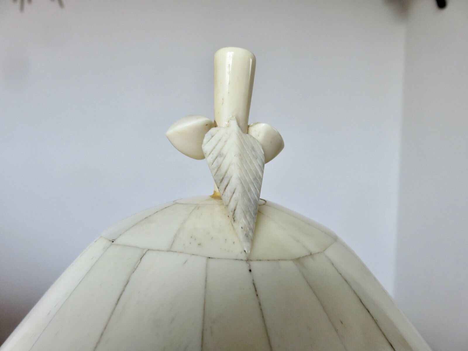 Ice bucket "coconut" bone marquetry 50s