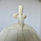 Ice bucket "coconut" bone marquetry 50s