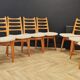Set of 8 mid century dining table chairs vintage