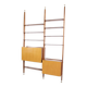 Italian modular shelf floor and ceiling rosewood 1960s