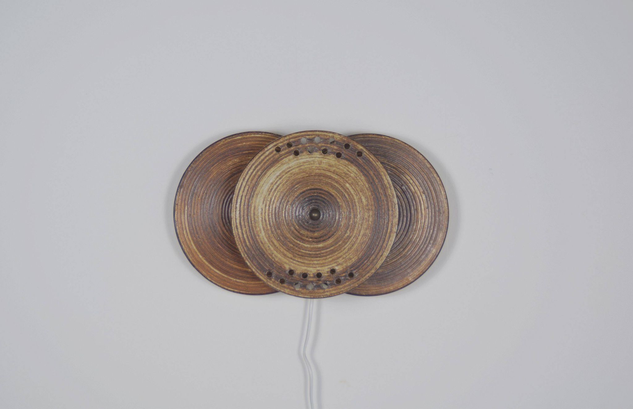 Danish ceramic wall lamp model 1103 by Axella Stentøj, 1970s