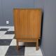 wood sideboard 3 drawers 1 door 1970s