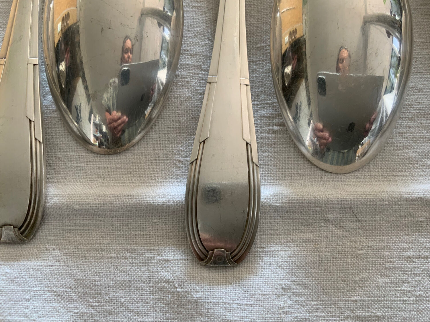 12 silver-plated spoons