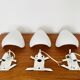 Set of  3 CORNO Wall Lamps by Wilhelm Wagenfeld