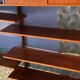 Scandinavian teak wall bookcase 1.8m x 1.1m