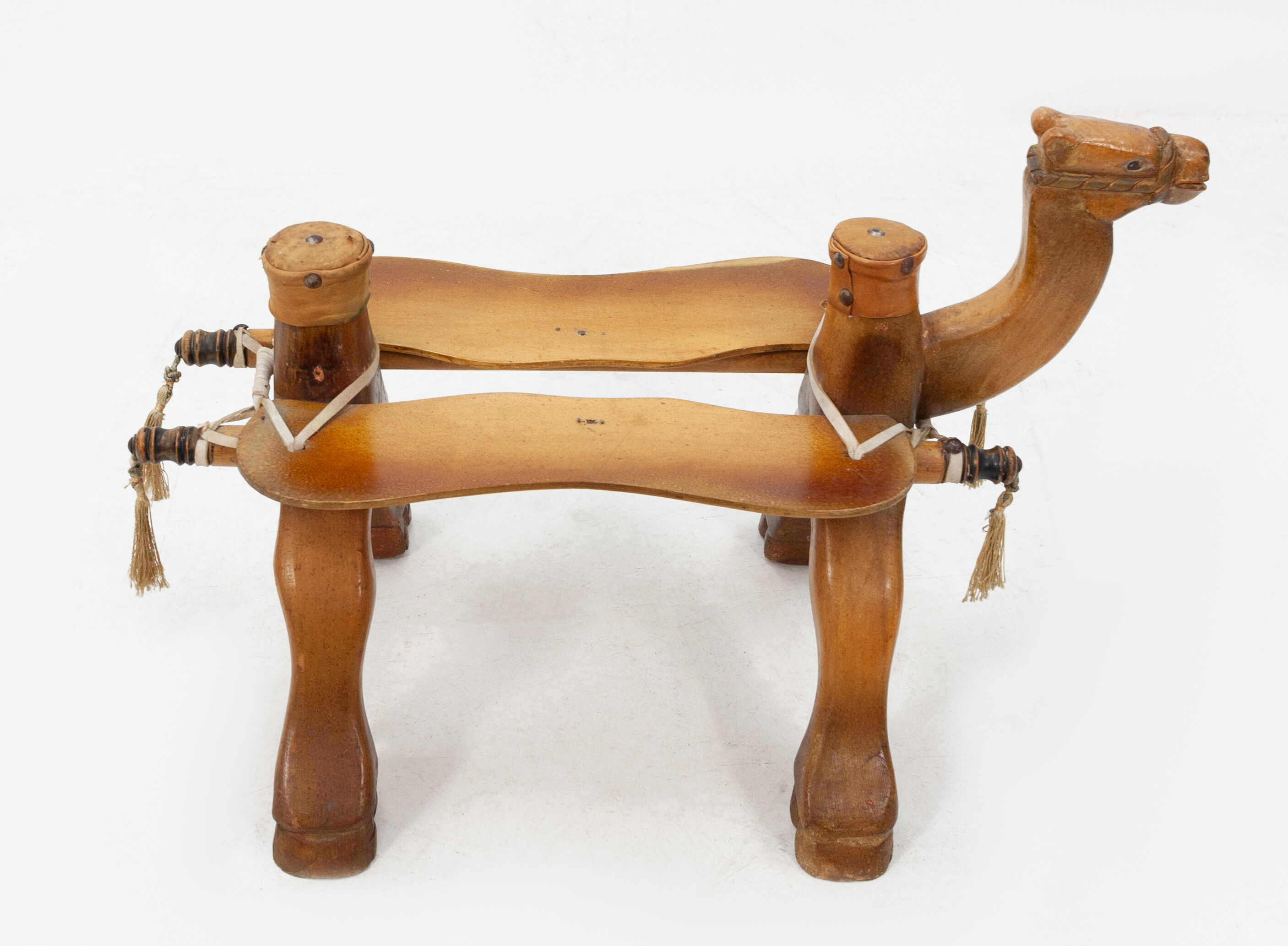 Vintage camel saddle stool, 1960s