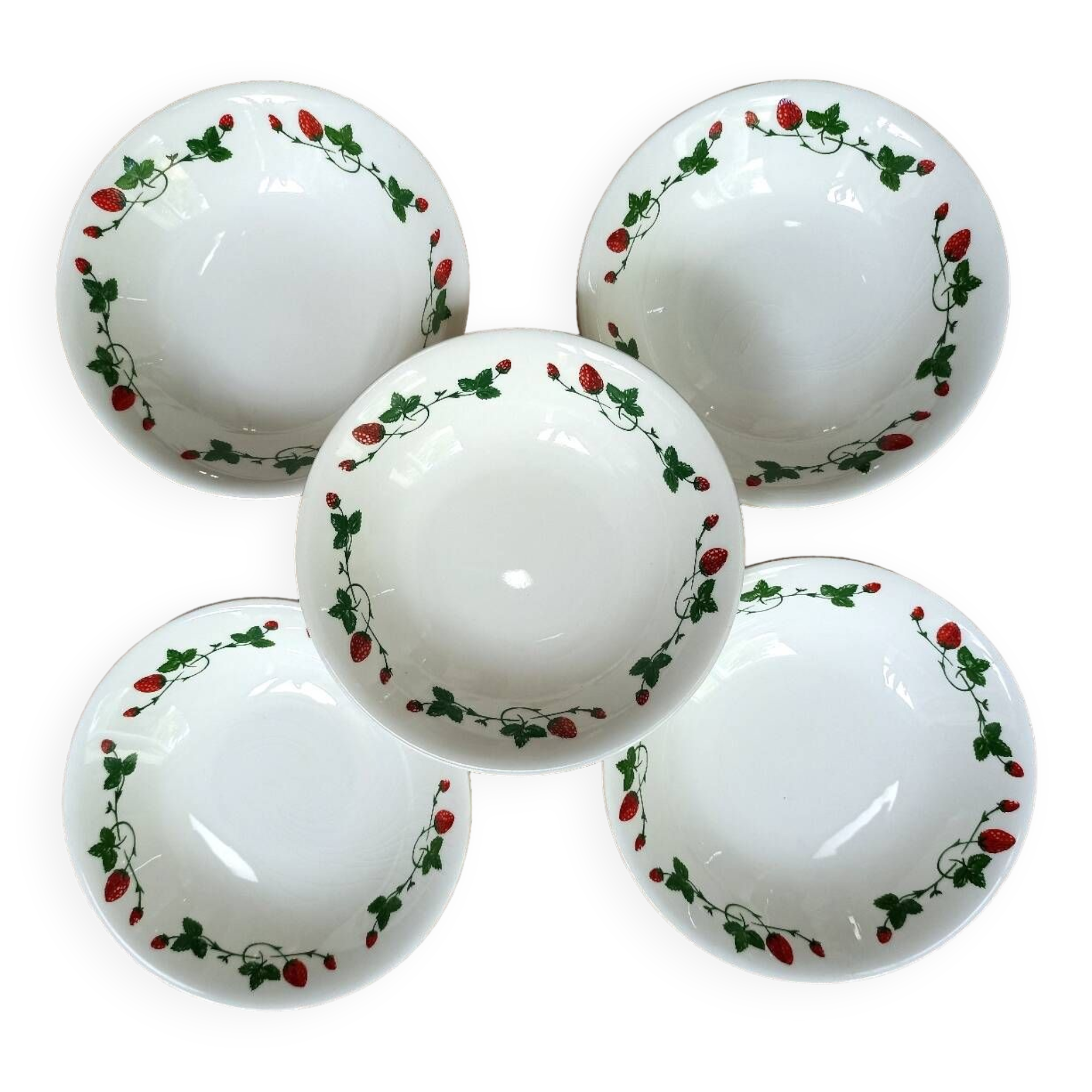 Gien strawberry cups