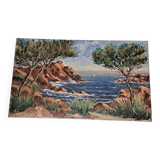 Painting, painting on canvas. Signed A.Gallois