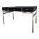 Large textured black lacquered flat desk and chrome in 1970s style — Esprit Mai