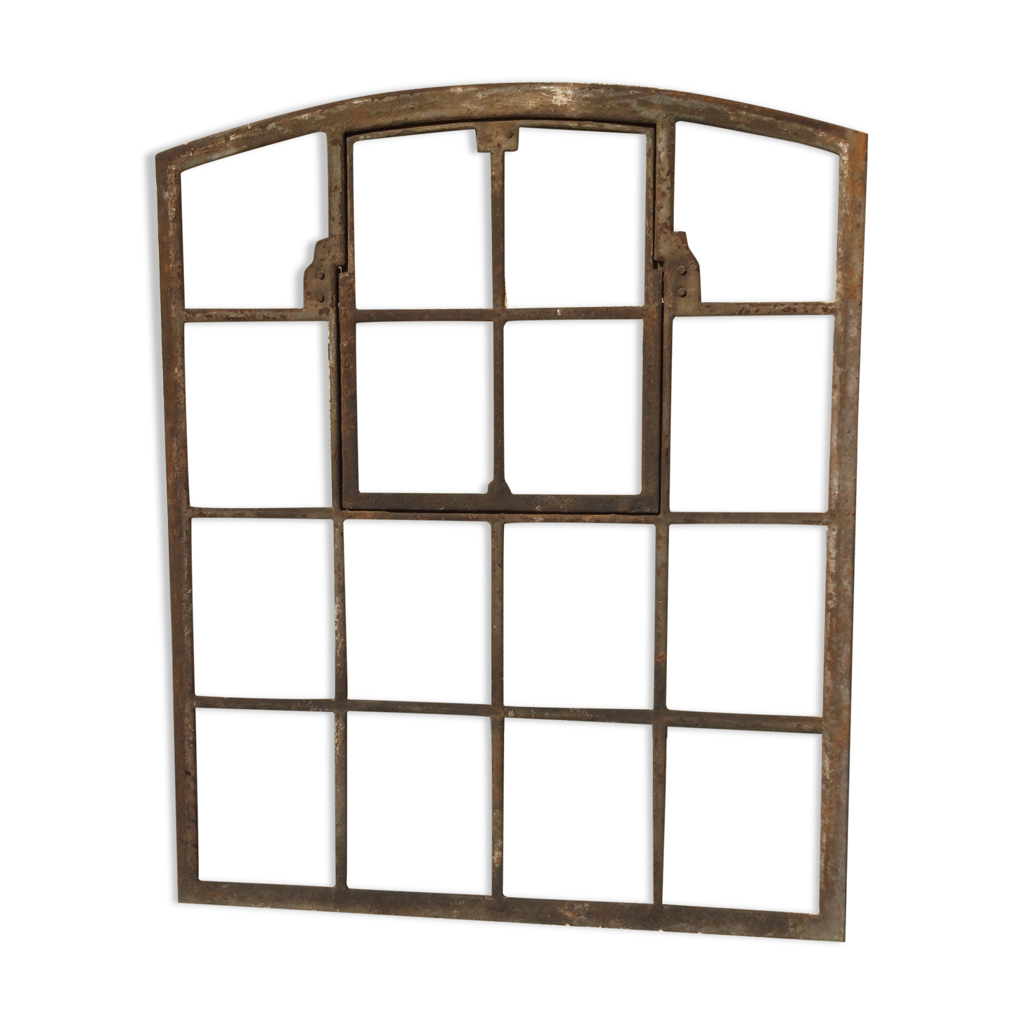 Old cast iron factory window