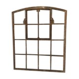 Old cast iron factory window