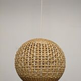 Vintage rattan ball suspension