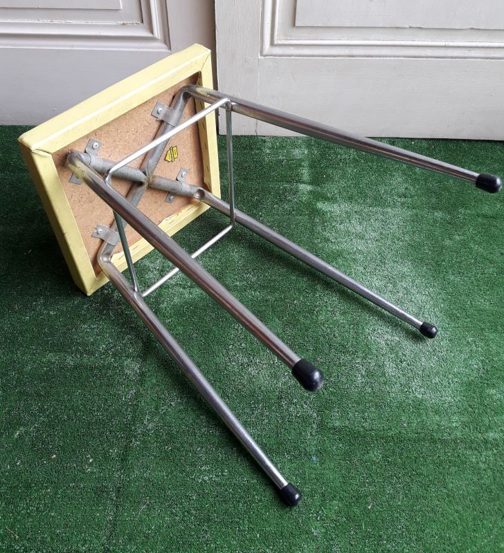 Vintage 1970 skai yellow and stainless BRABANTIA
