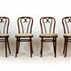 Chaises bentwood restaurées, années 1950, ensemble de 4
