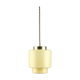 Vintage Mid-century Glass Pendant Lamp