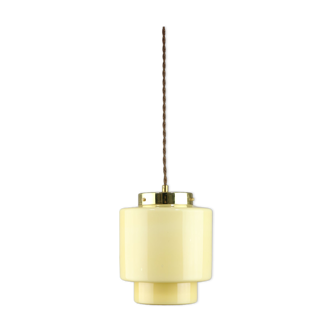 Vintage Mid-century Glass Pendant Lamp