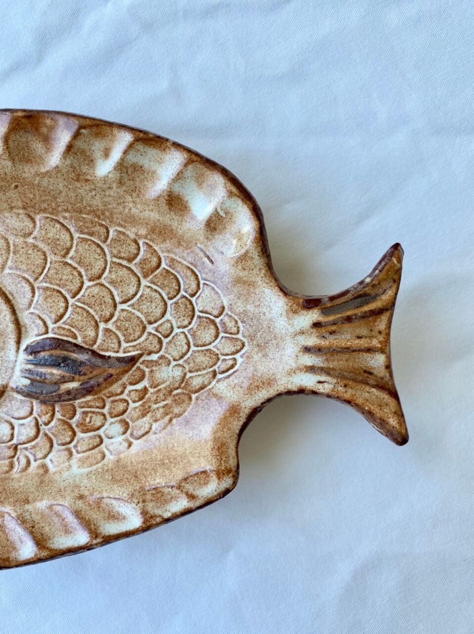 Empty vintage fish bag