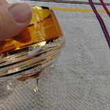 Pair of crystal stemmed bowls