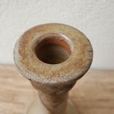 Large La Borne candle holder in sandstone signed