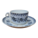 Antique coffee cup with saucer, Saint Amand and Hamage, Jeannette model